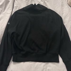 Alo waffle weekend mock neck sweater